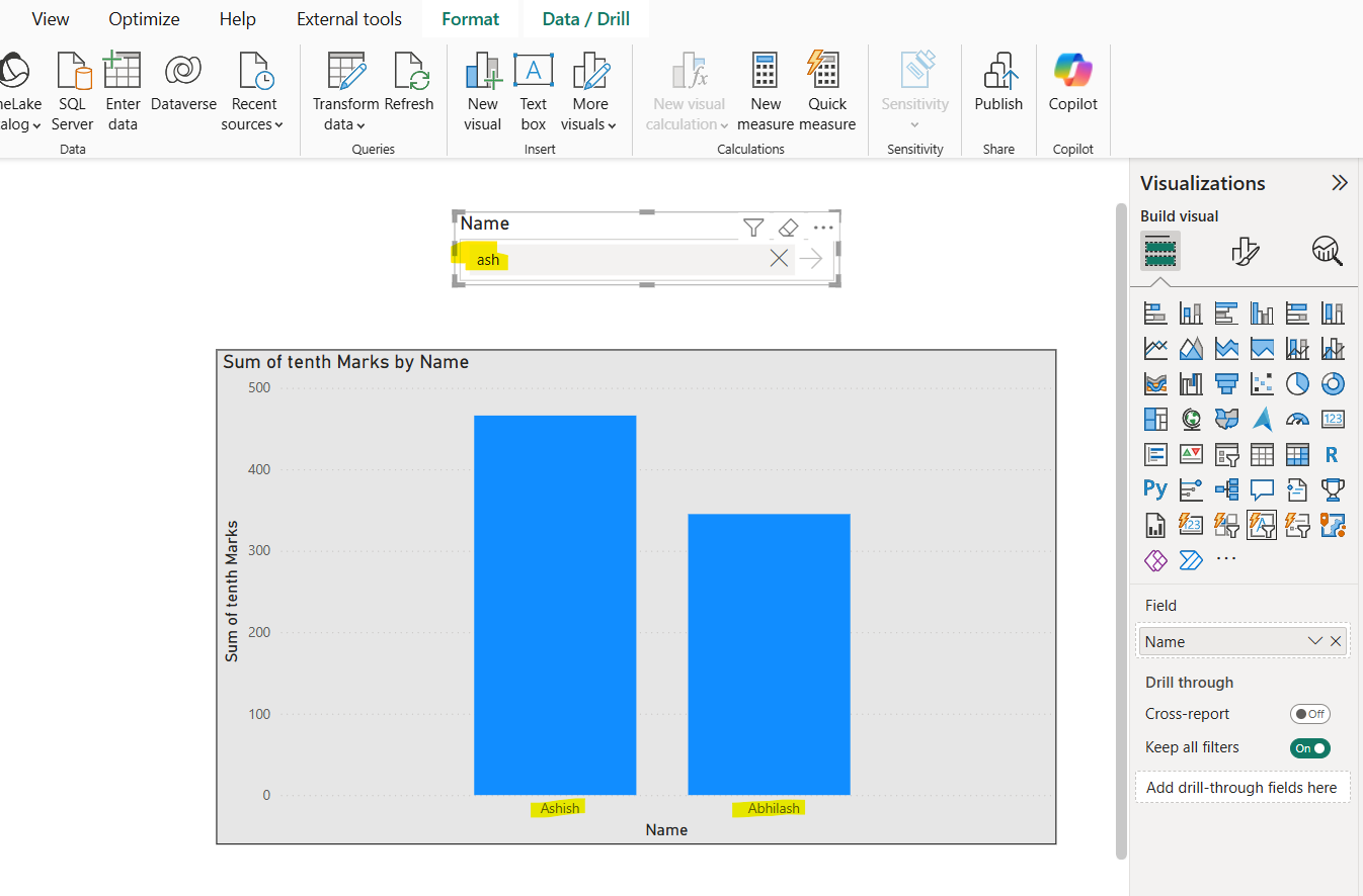 Text Slicer visual in Power BI