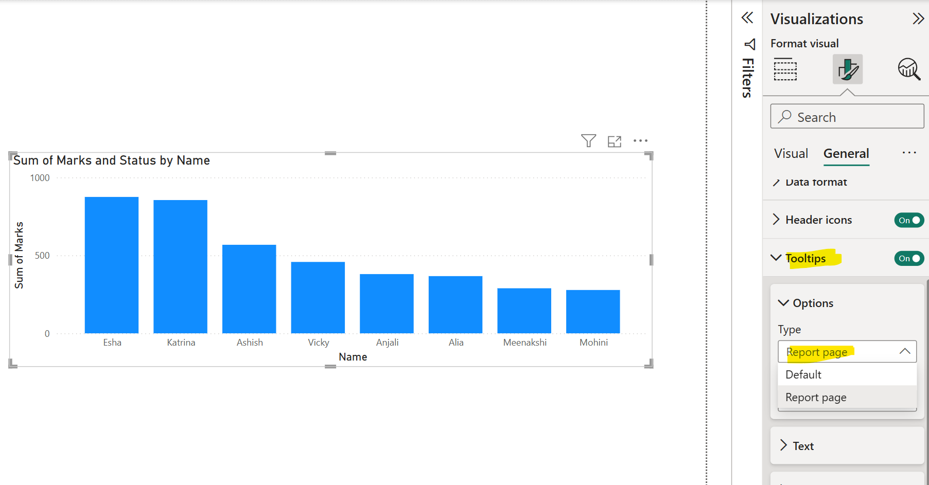 Tooltips in Power BI
