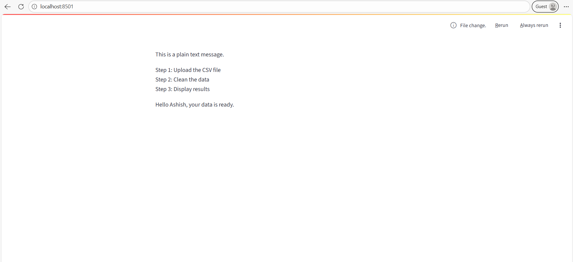 st.text method in Streamlit st.text method in Streamlit